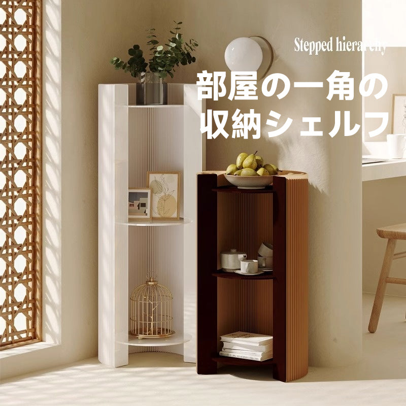 クラフト紙円筒デザインシェルフ