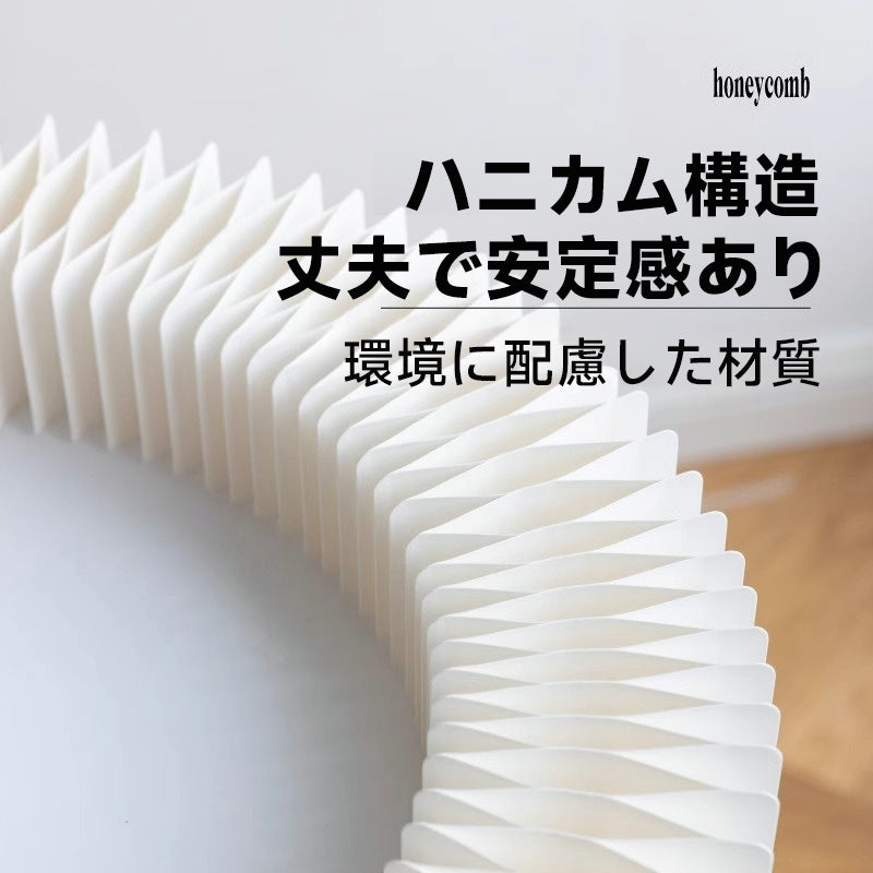 クラフト紙円筒デザインシェルフ