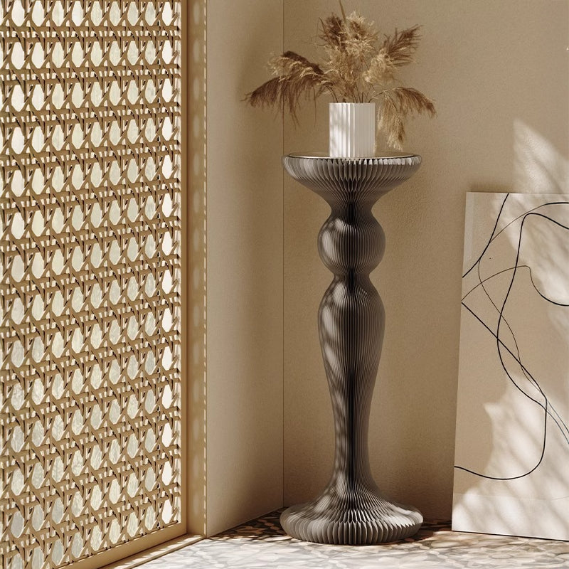 Nordic style kraft paper cylinder display