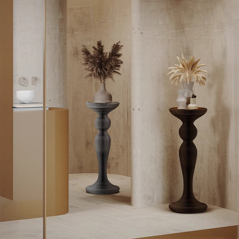 Nordic style kraft paper cylinder display