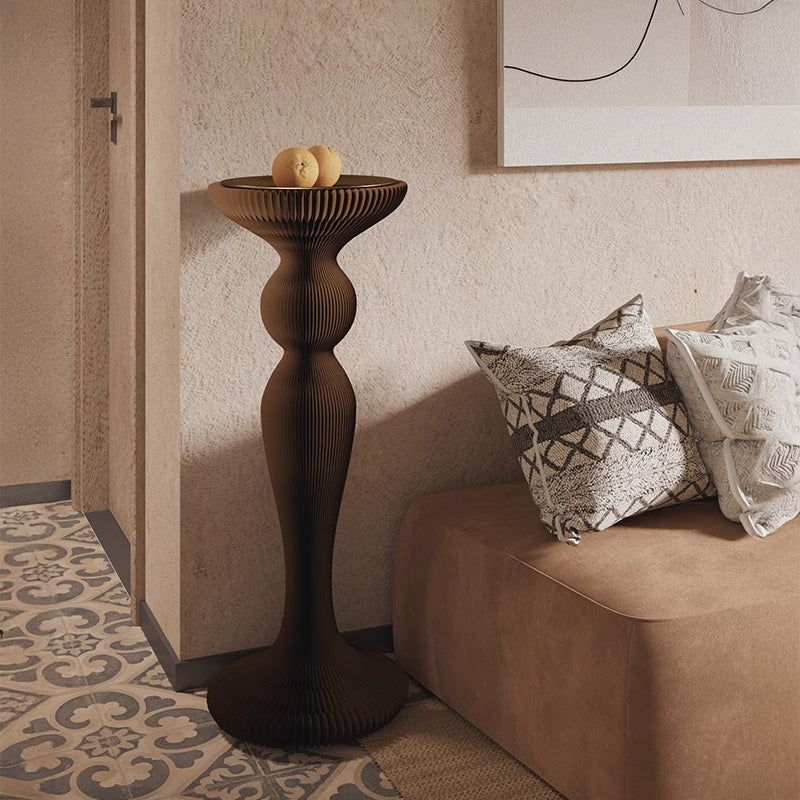 Nordic style kraft paper cylinder display