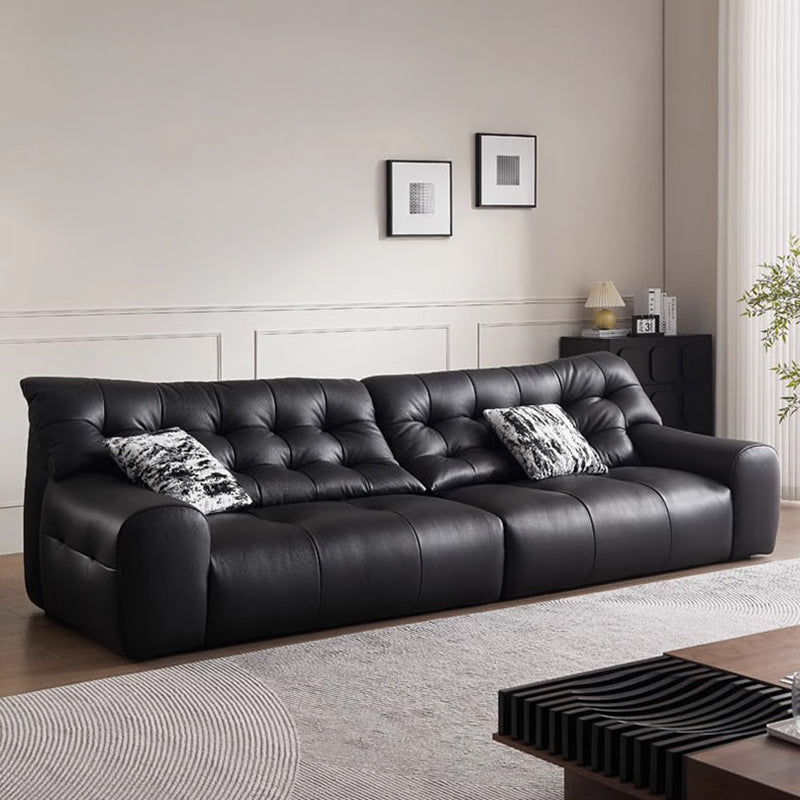 Semi-aniline leather all-in-one relax sofa