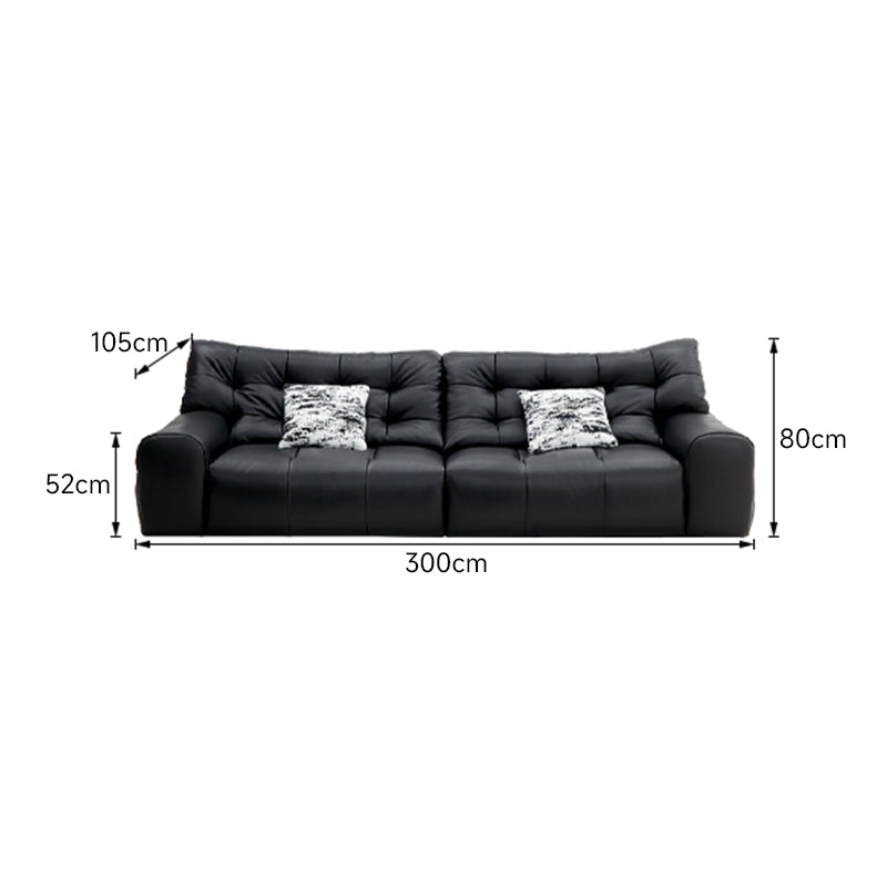 Semi-aniline leather all-in-one relax sofa