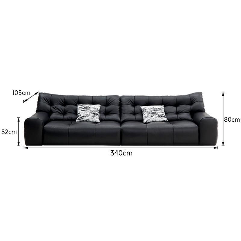 Semi-aniline leather all-in-one relax sofa