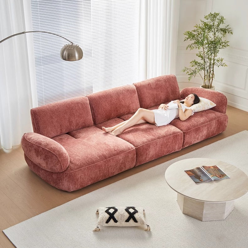 Modular chenille sofa