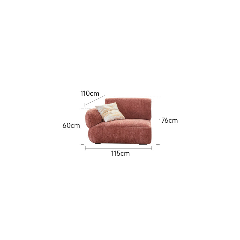 Modular chenille sofa