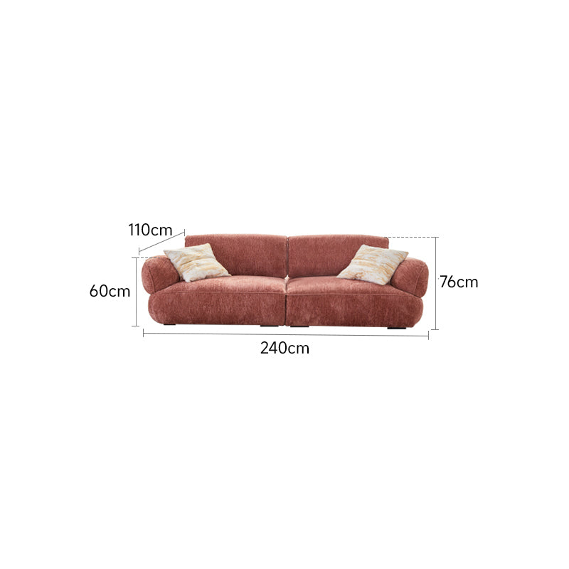 Modular chenille sofa