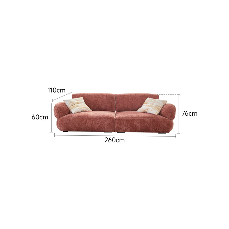 Modular chenille sofa