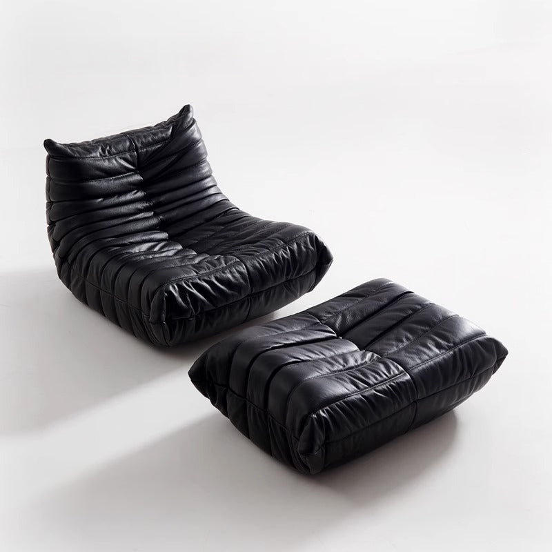 Leather Caterpillar Sofa for One Person
