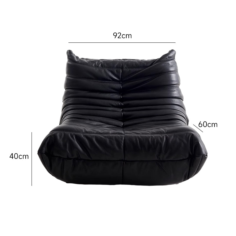 Leather Caterpillar Sofa for One Person