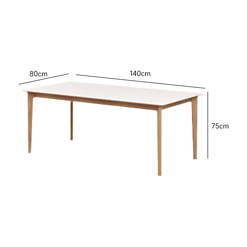 Japanese style natural wood dining table