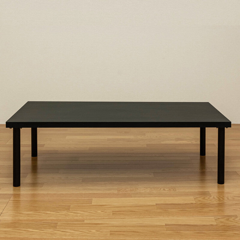 Simple modern 120cm wide steel leg free low table