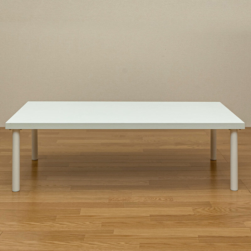 Simple modern 120cm wide steel leg free low table
