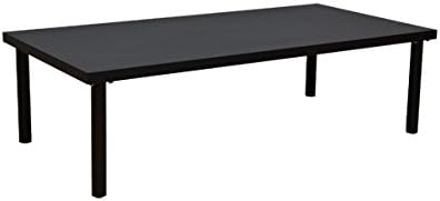 Simple modern 120cm wide steel leg free low table