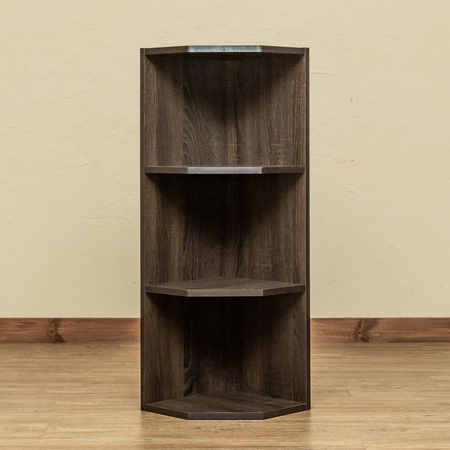 Basic design vertically connectable 3-tier/4-tier corner rack