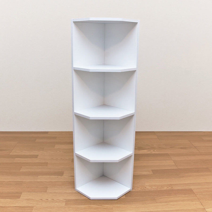 Basic design vertically connectable 3-tier/4-tier corner rack