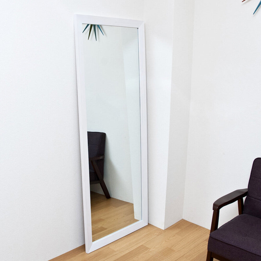 Standing type wooden frame jumbo mirror