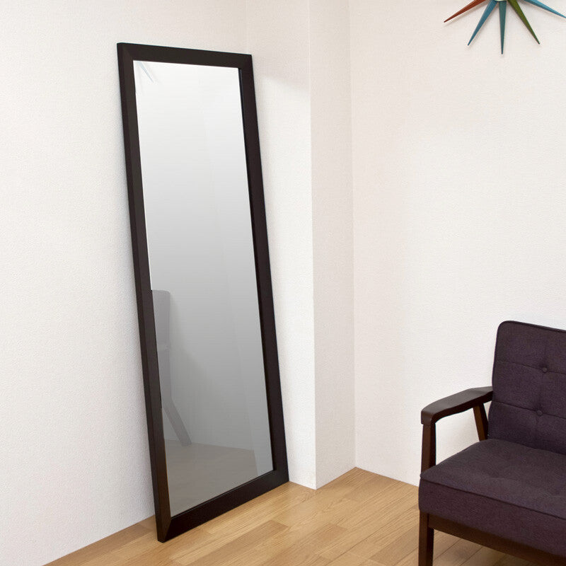 Standing type wooden frame jumbo mirror