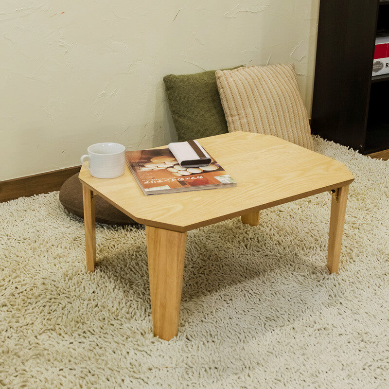 Simple wooden 60cm wide folding low table