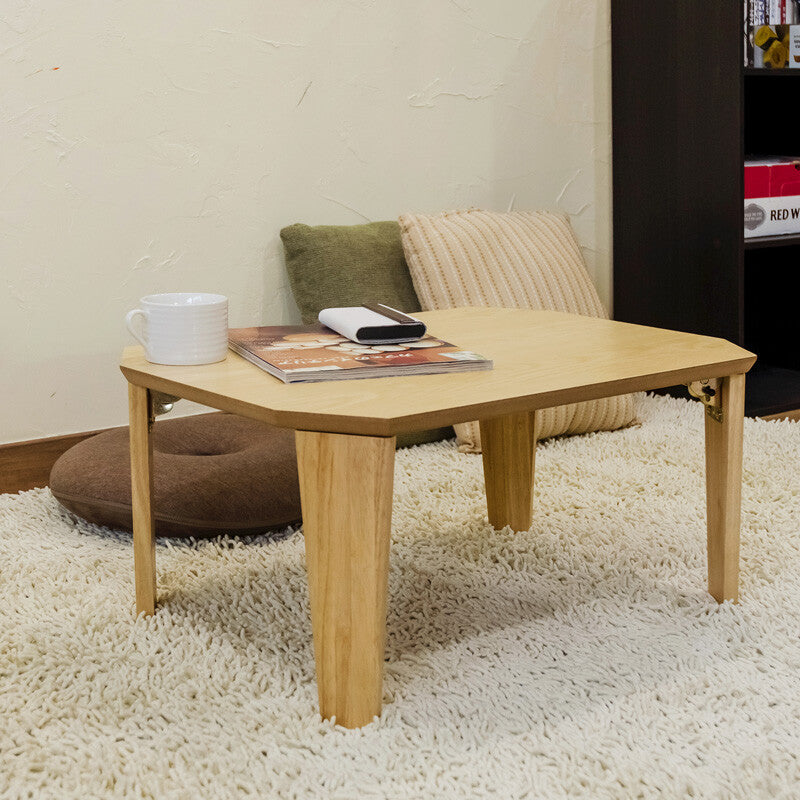 Simple wooden 60cm wide folding low table