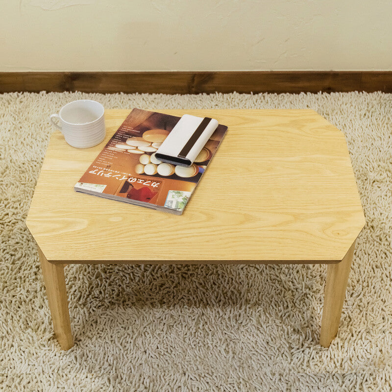 Simple wooden 60cm wide folding low table