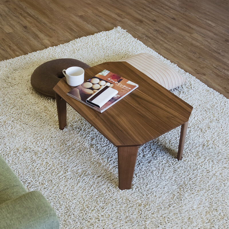 Simple wooden 60cm wide folding low table