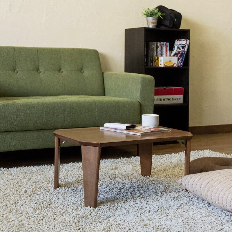 Simple wooden 60cm wide folding low table