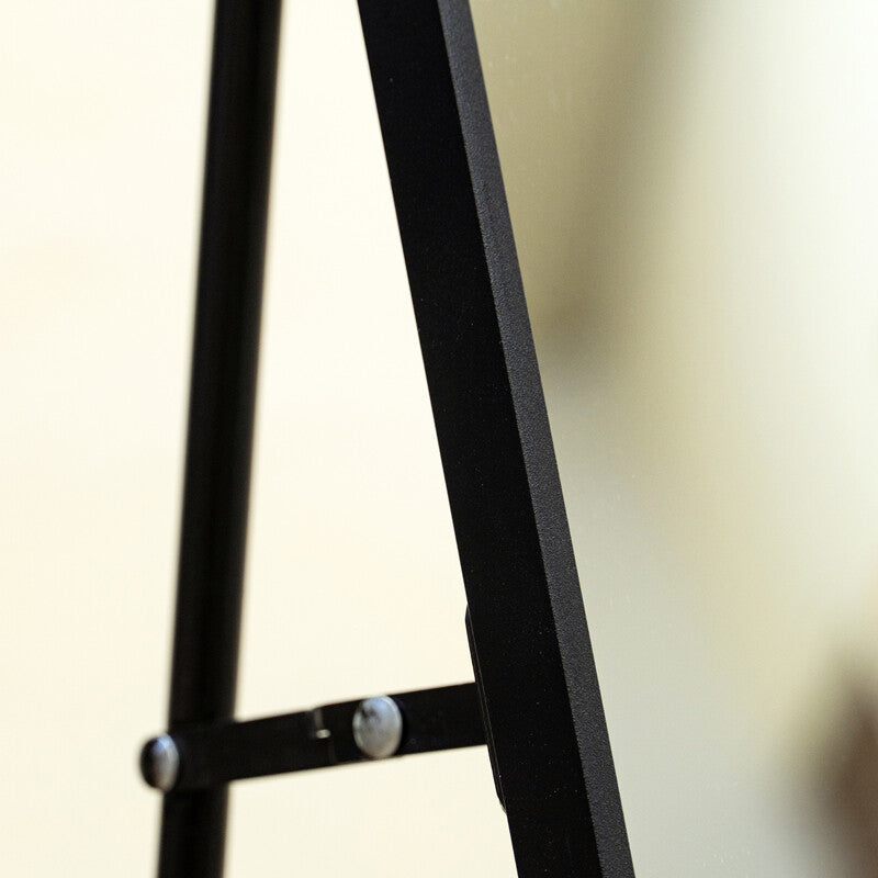 Simple aluminum frame jumbo stand mirror