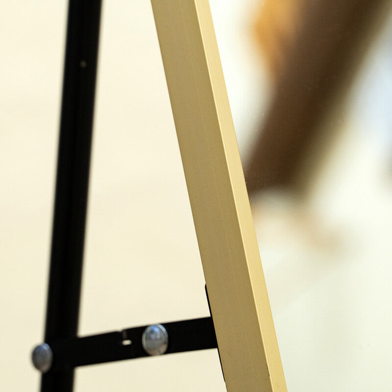Simple aluminum frame jumbo stand mirror