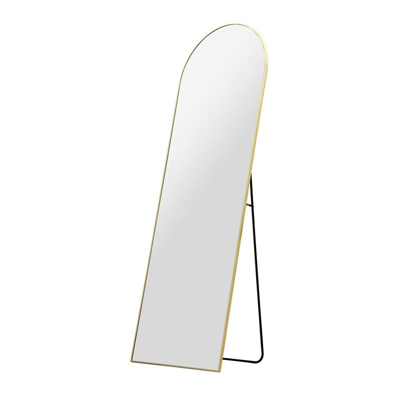 Simple aluminum frame jumbo stand mirror