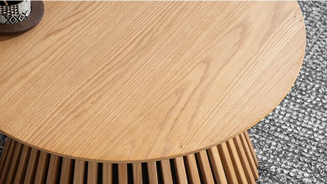 Glass center table, width 80cm