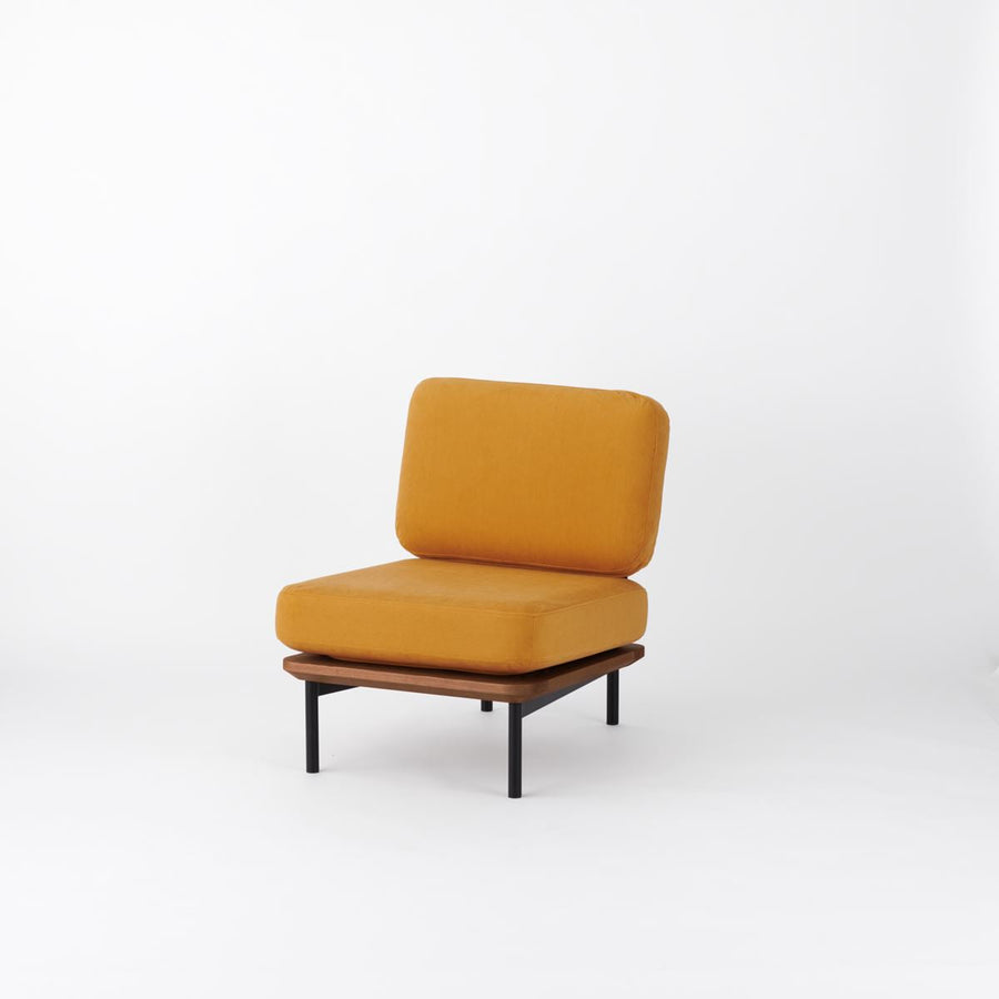 KUUM Sofa 1 seater Steel Frame Brown クーム ソファ