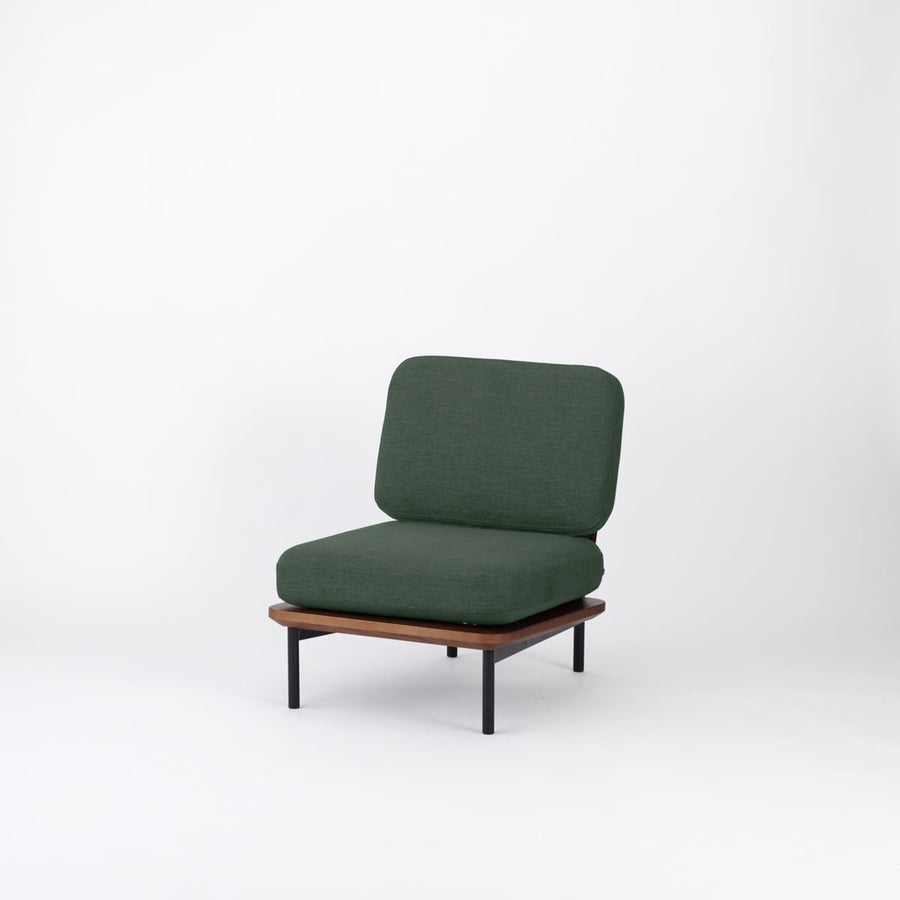 KUUM Sofa 1 seater Steel Frame Brown クーム ソファ