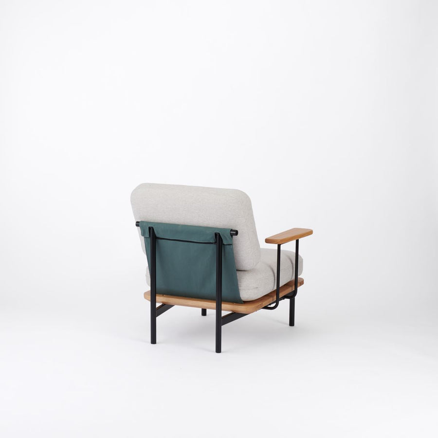 KUUM Sofa 1 seater Double arm Steel Frame Natural クーム ソファ