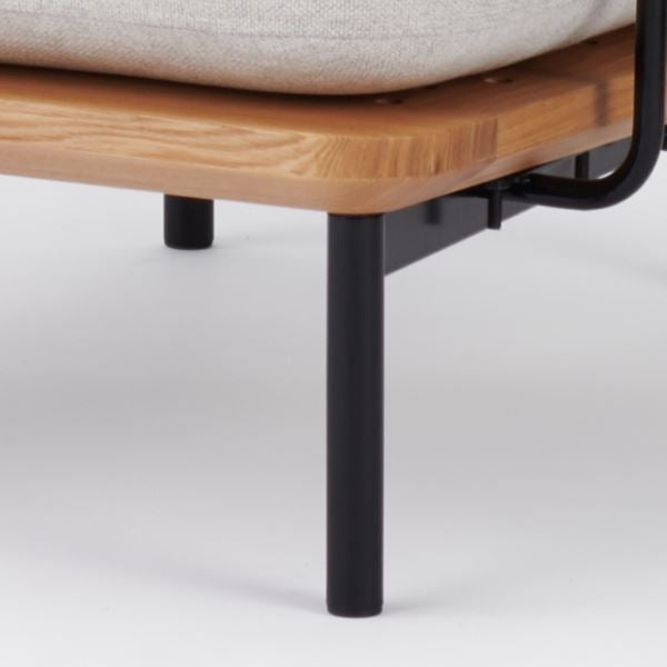 KUUM Sofa 1 seater Double arm Steel Frame Natural クーム ソファ