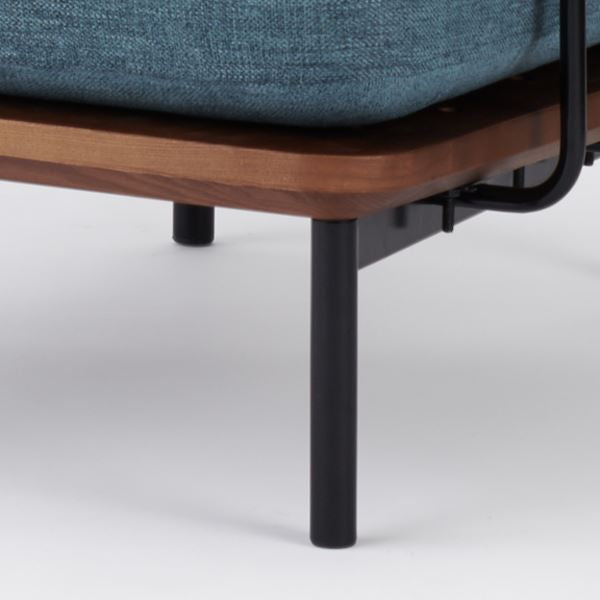 KUUM Sofa 1 seater Double arm Steel Frame Brown クーム ソファ