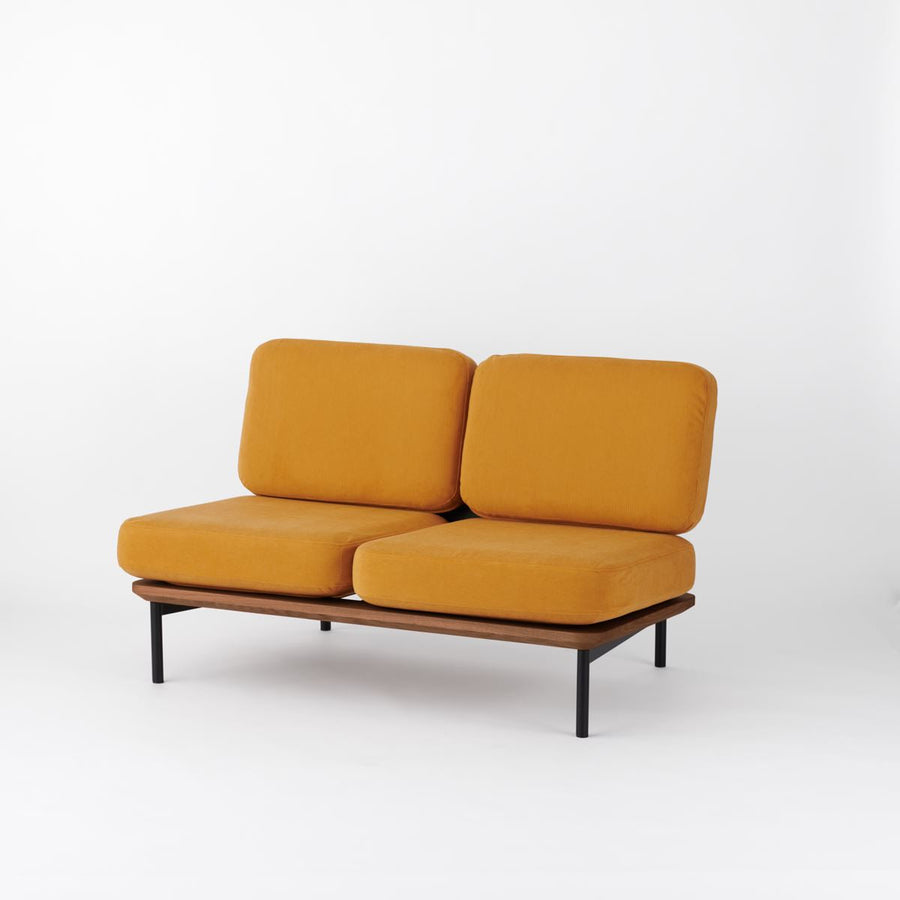 KUUM Sofa 2 seater Steel Frame Brown クーム ソファ