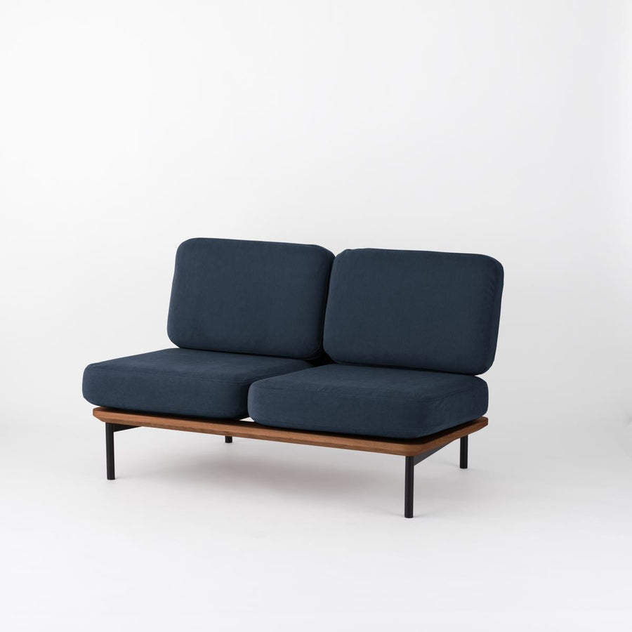 KUUM Sofa 2 seater Steel Frame Brown クーム ソファ
