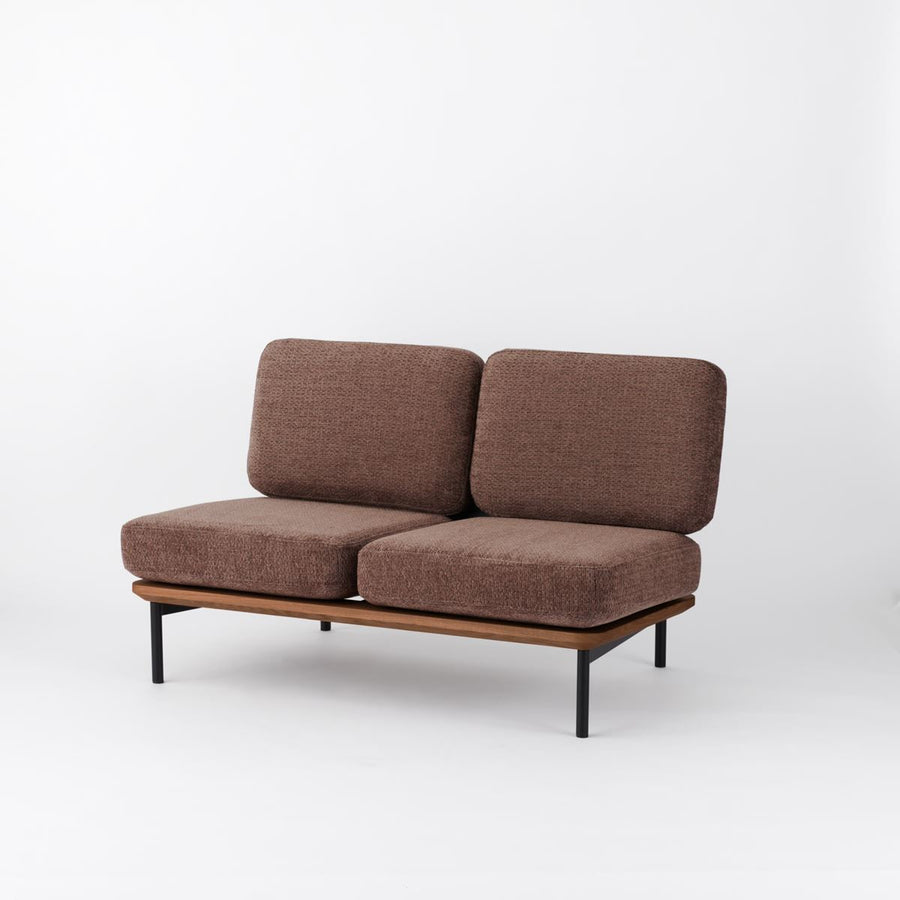 KUUM Sofa 2 seater Steel Frame Brown クーム ソファ