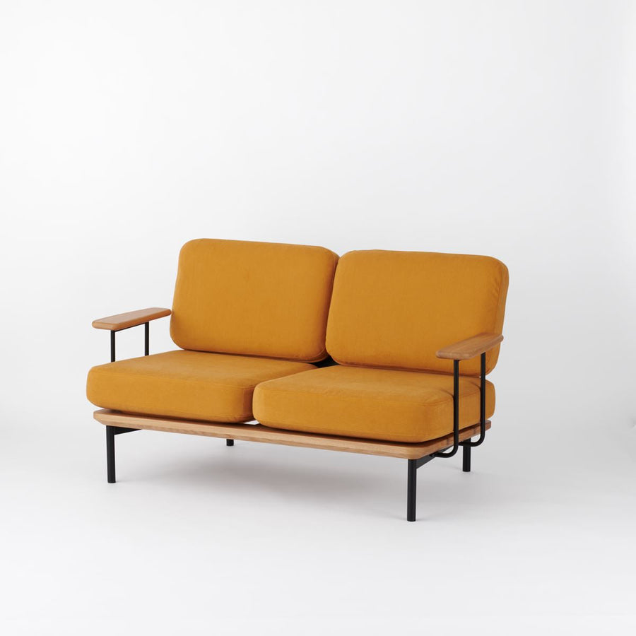 KUUM Sofa 2 seater Double arm Steel Frame Natural クーム ソファ