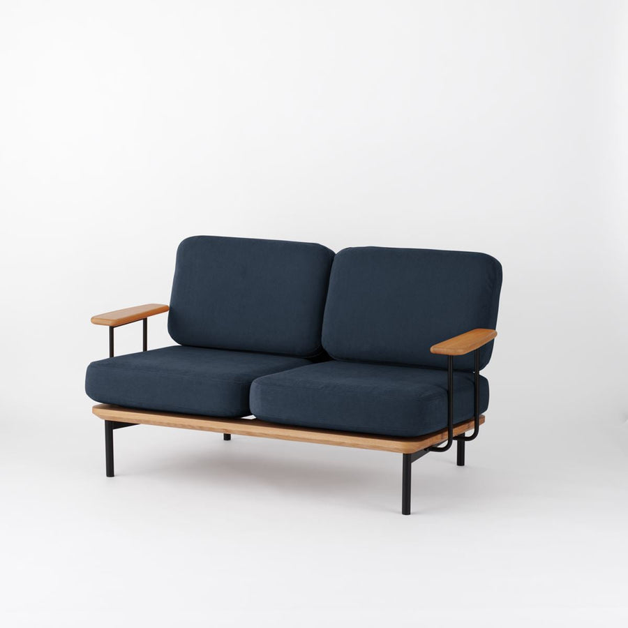 KUUM Sofa 2 seater Double arm Steel Frame Natural クーム ソファ