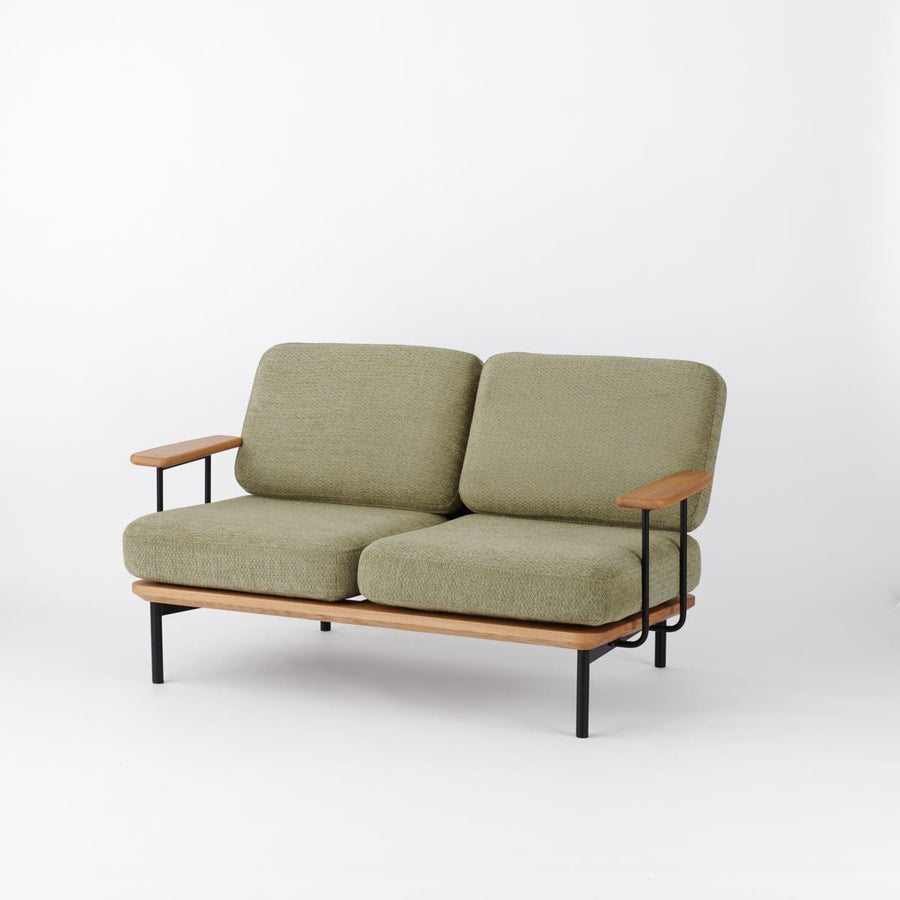 KUUM Sofa 2 seater Double arm Steel Frame Natural クーム ソファ