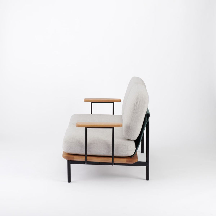 KUUM Sofa 2 seater Double arm Steel Frame Natural クーム ソファ