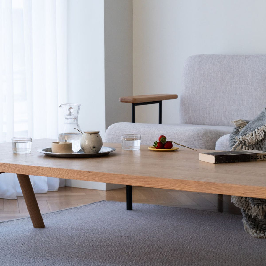 KUUM Sofa 2 seater Double arm Steel Frame Natural クーム ソファ