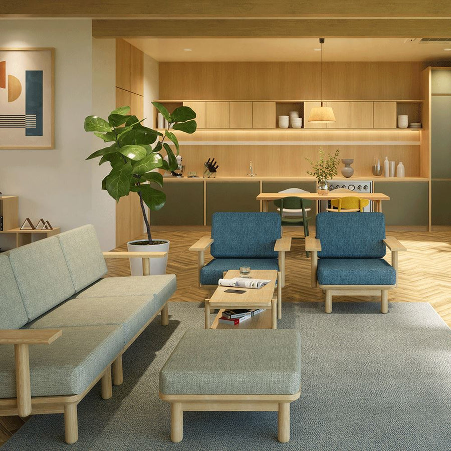 KUUM Sofa Ottoman Wooden Frame Natural クーム ソファ オットマン
