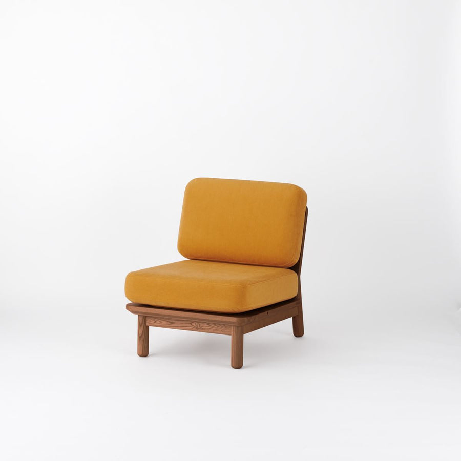 KUUM Sofa 1 seater Wooden Frame Brown クーム ソファ