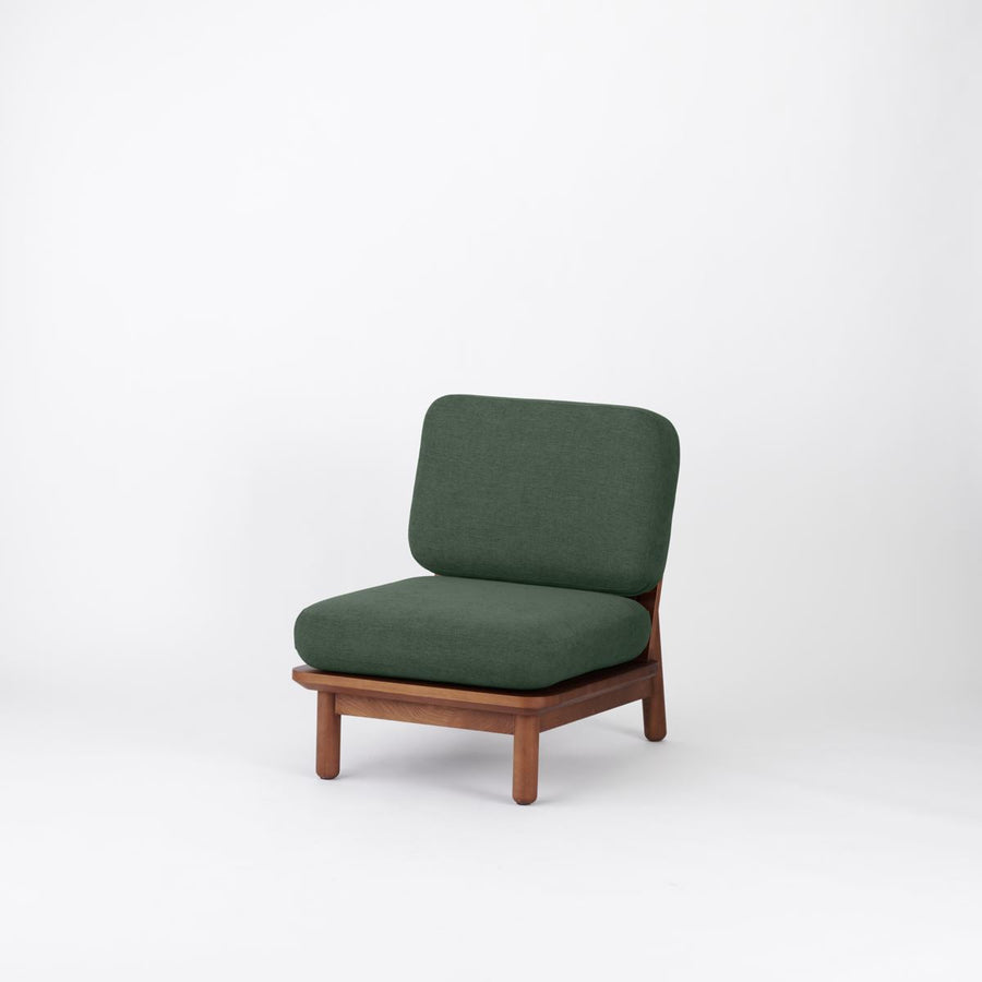 KUUM Sofa 1 seater Wooden Frame Brown クーム ソファ