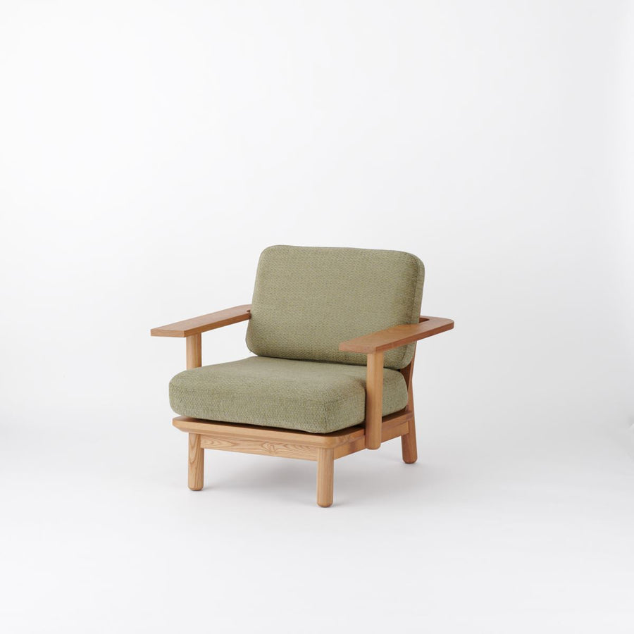 KUUM Sofa 1 seater Double arm Wooden Frame Natural クーム ソファ