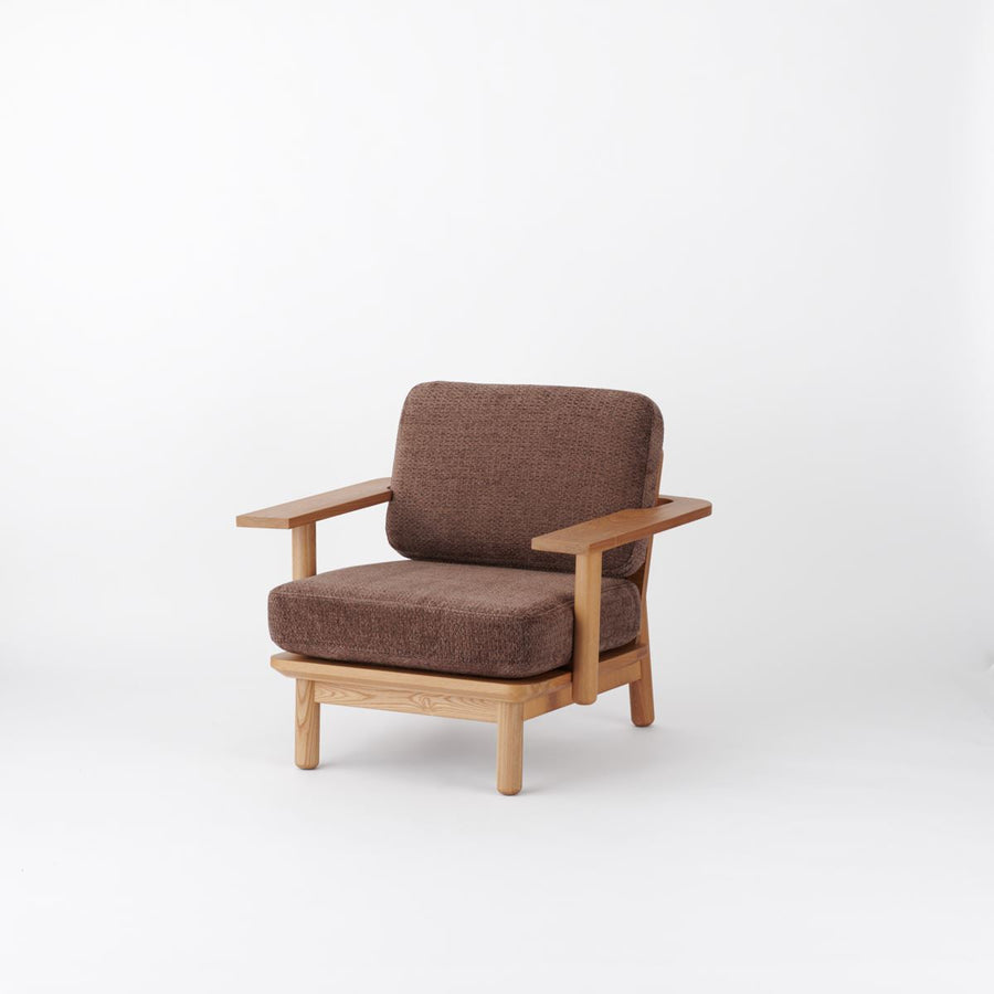 KUUM Sofa 1 seater Double arm Wooden Frame Natural クーム ソファ