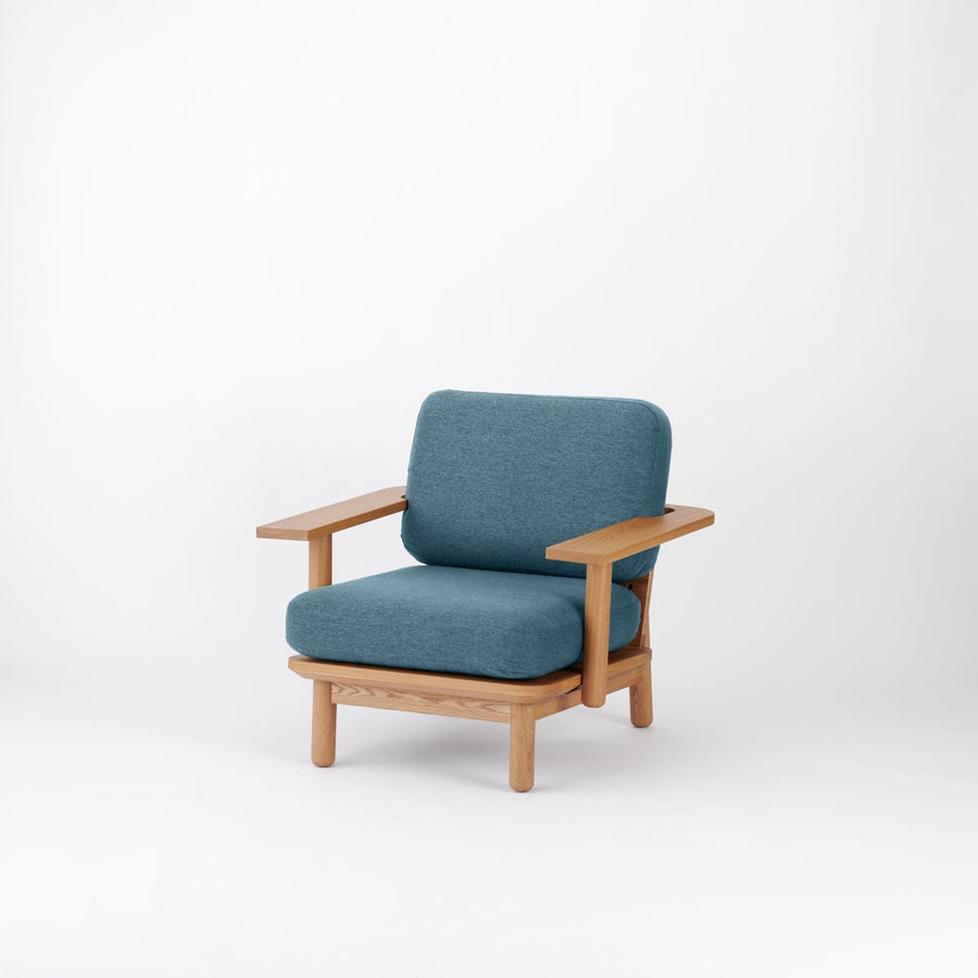 KUUM Sofa 1 seater Double arm Wooden Frame Natural クーム ソファ